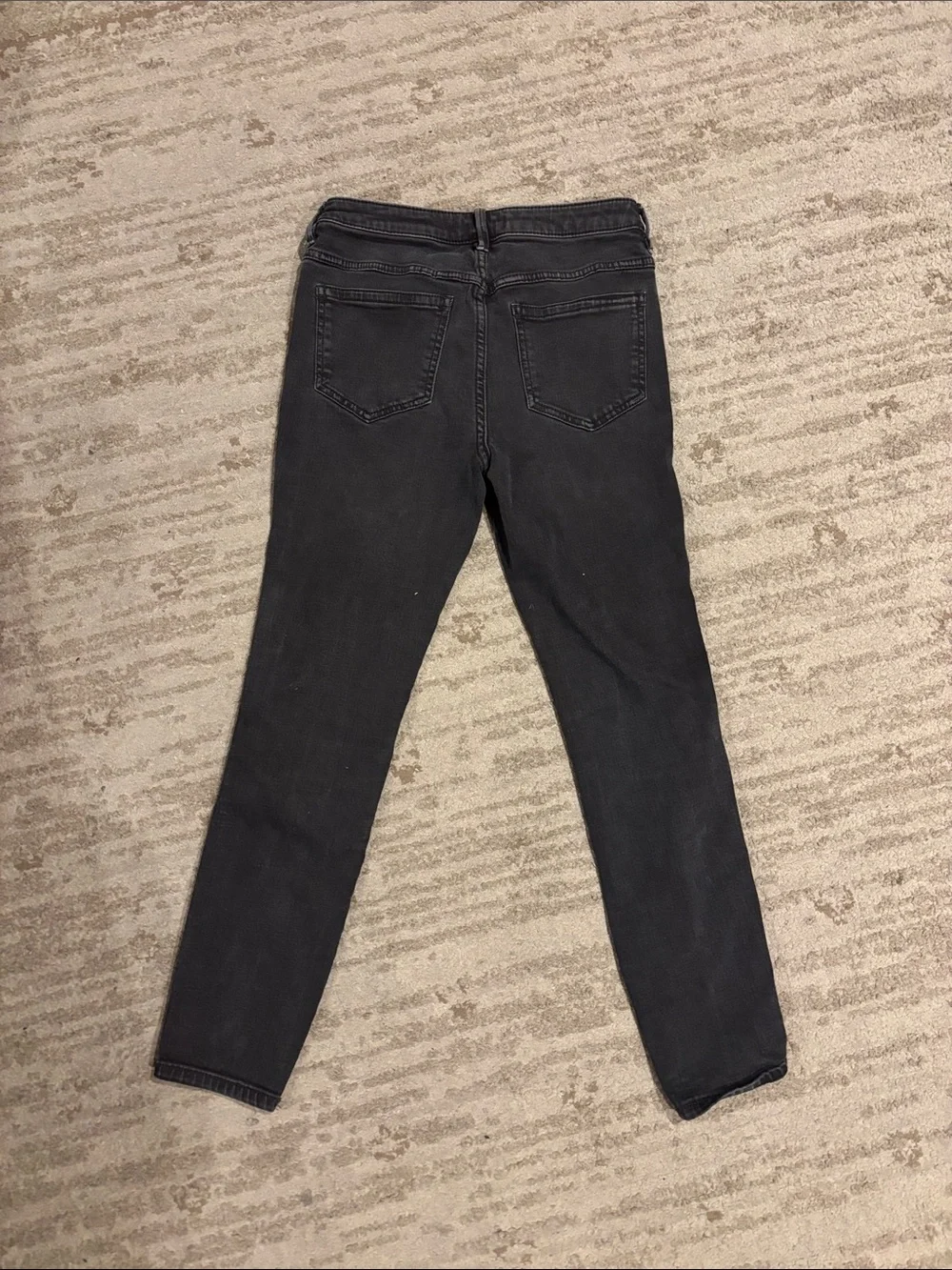 Free People Washed Black Skinny Jeans
